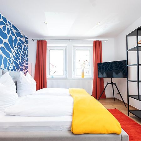 Bunter Hund Apartments - Zentrales Apartment, Parkplatz, Wintergarten, Kinderzimmer Rothenburg ob der Tauber Dış mekan fotoğraf